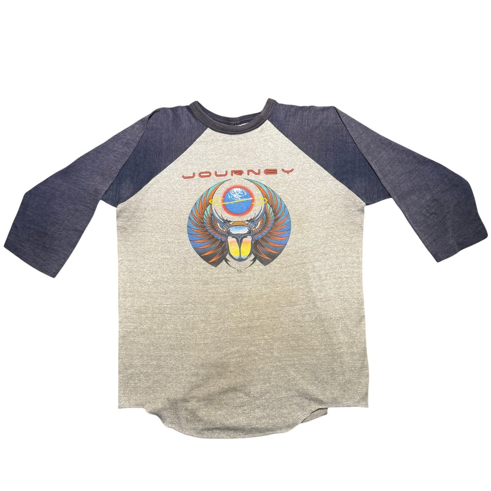 Vintage 1981 Journey Escape Tour Raglan Baseball Shirt Large